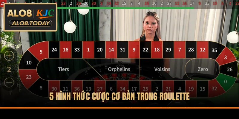 5 hình thức cược cơ bản trong Roulette