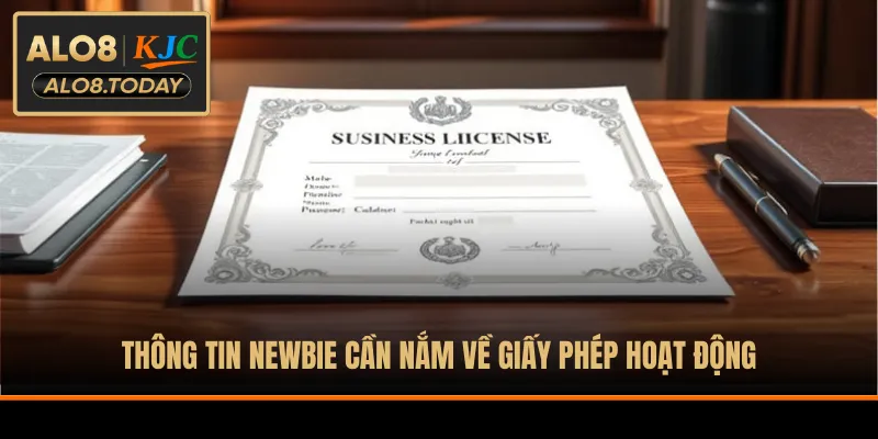 Thông tin newbie cần nắm về giấy phép hoạt động