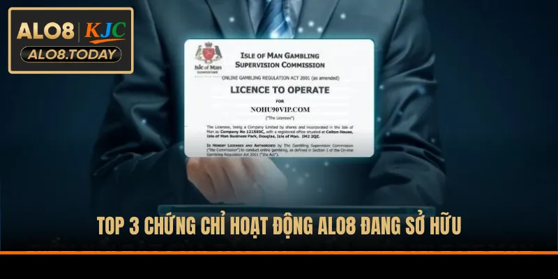 Top 3 chứng chỉ hoạt động ALO8 đang sở hữu